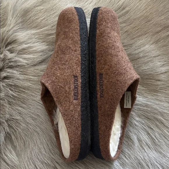 NEW Birkenstock Zermatt Brown Slippers 37 narrow - Picture 3 of 6